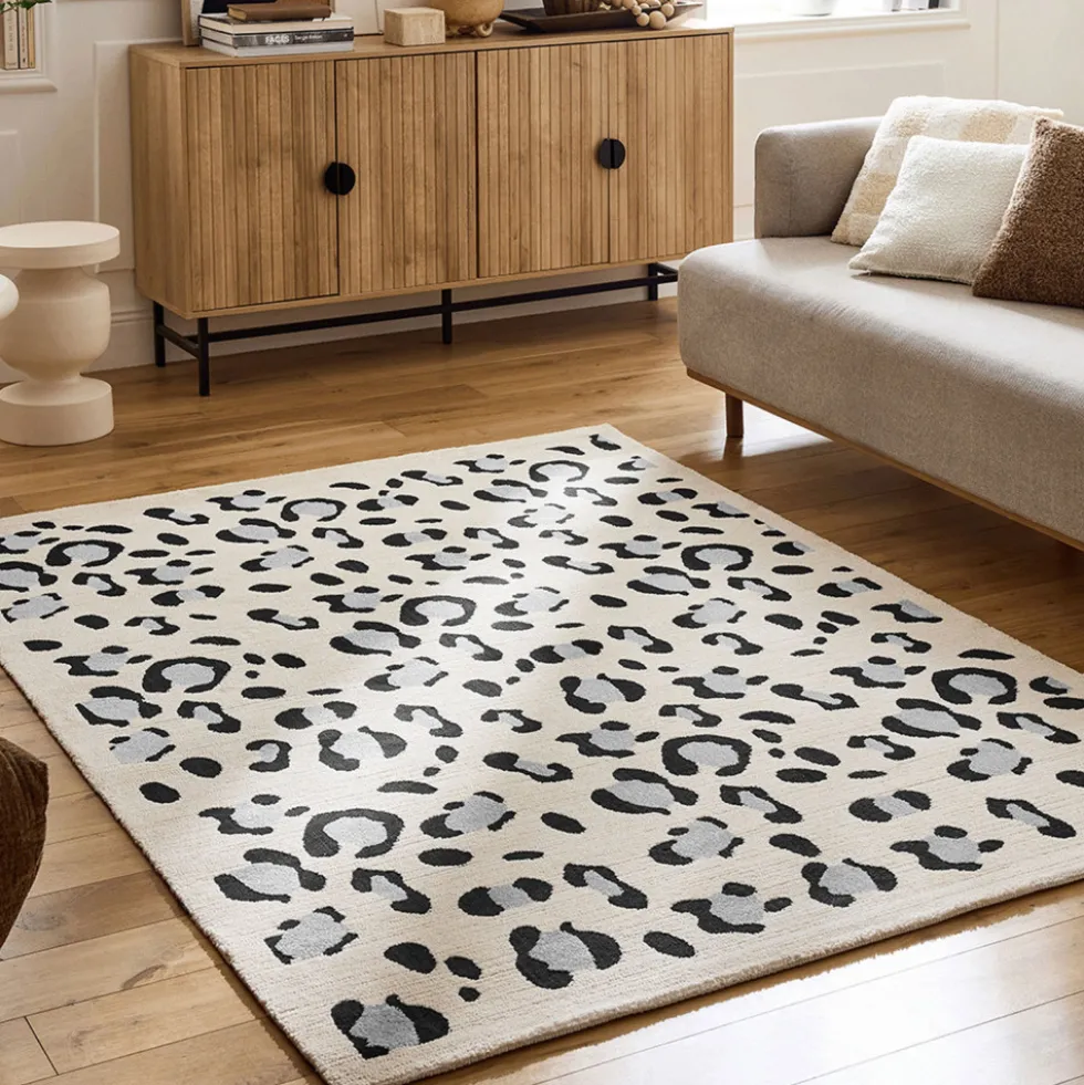 NOMAD Tapis contemporain à motifs léopard
