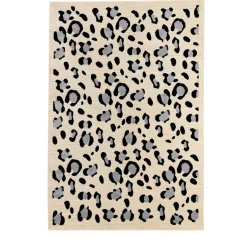 NOMAD Tapis contemporain à motifs léopard