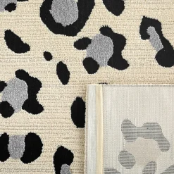 NOMAD Tapis contemporain à motifs léopard