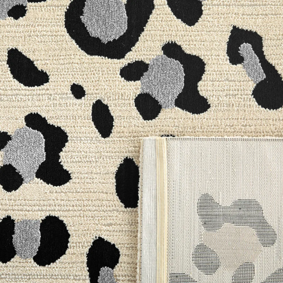NOMAD Tapis contemporain à motifs léopard