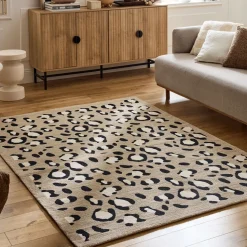 NOMAD Tapis contemporain à motifs léopard