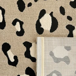 NOMAD Tapis contemporain à motifs léopard
