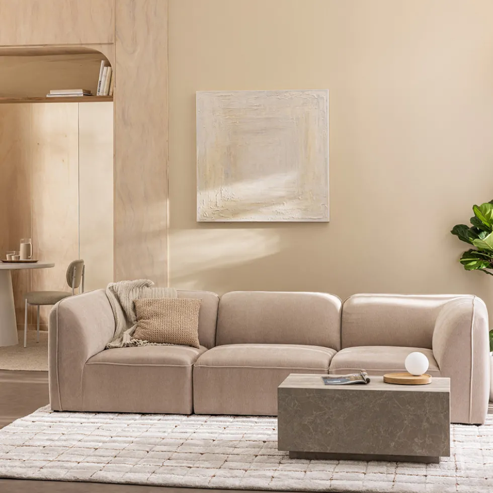 NOOR Chauffeuse pour canapé modulable en tissu