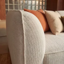 NOOR Chauffeuse pour canapé modulable en velours côtelé