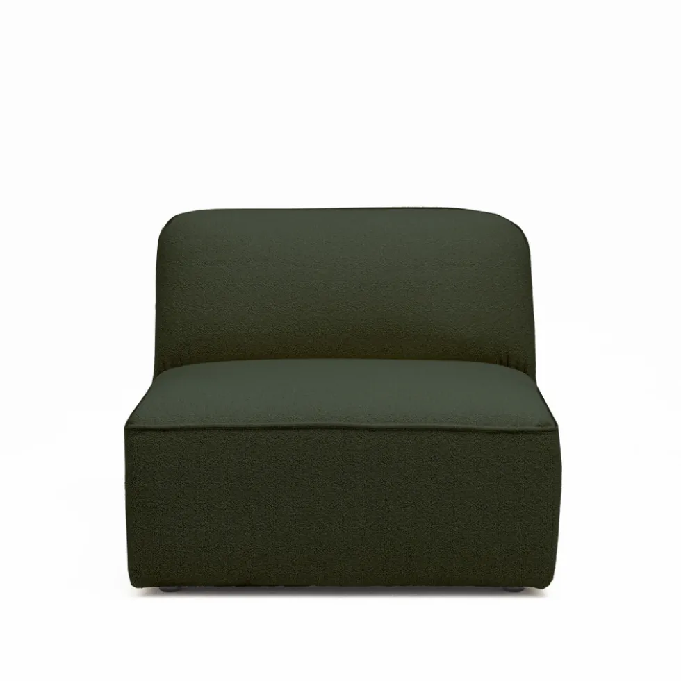 NOOR Chauffeuse pour canapé modulable en tissu bouclette
