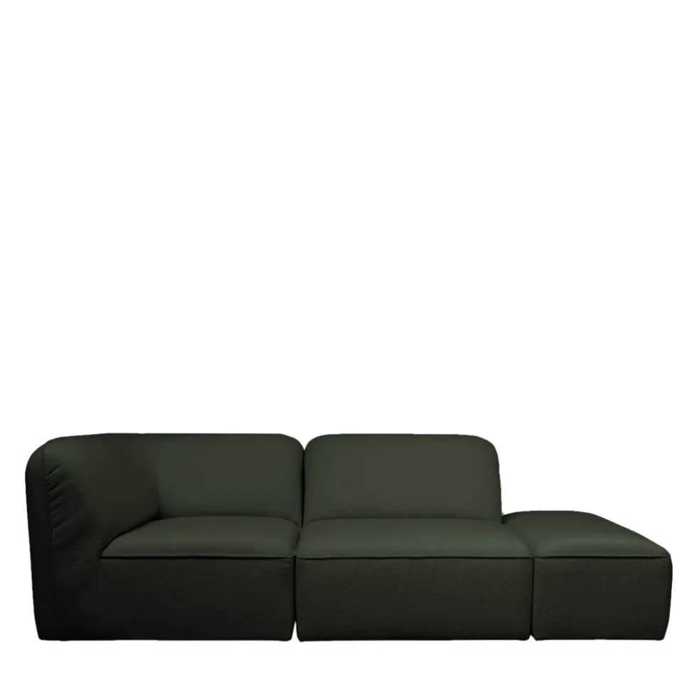 NOOR Chauffeuse pour canapé modulable en tissu bouclette