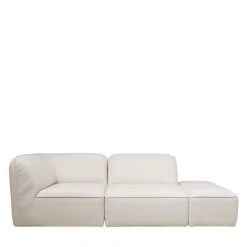 NOOR Chauffeuse pour canapé modulable en tissu bouclette