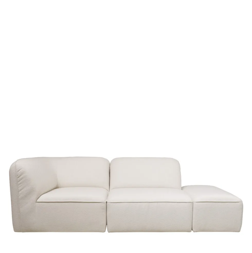 NOOR Chauffeuse pour canapé modulable en tissu bouclette
