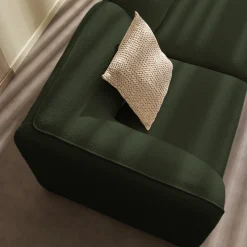 NOOR Chauffeuse pour canapé modulable en tissu bouclette