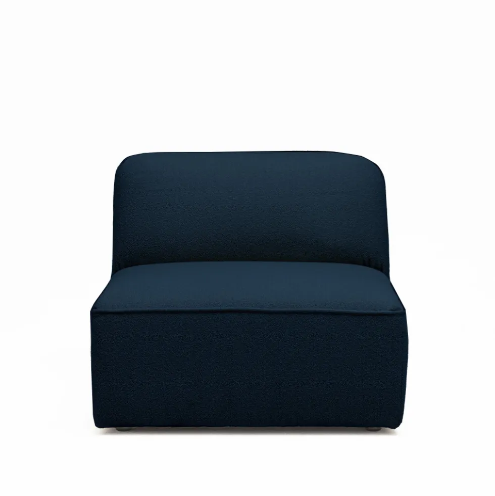NOOR Chauffeuse pour canapé modulable en tissu bouclette