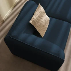 NOOR Chauffeuse pour canapé modulable en tissu bouclette