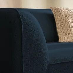 NOOR Chauffeuse pour canapé modulable en tissu bouclette