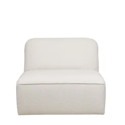 NOOR Chauffeuse pour canapé modulable en tissu bouclette
