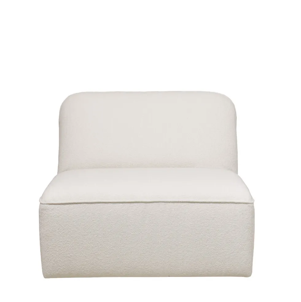 NOOR Chauffeuse pour canapé modulable en tissu bouclette