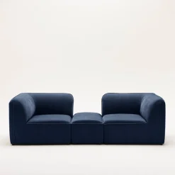 NOOR Pouf pour canapé modulable en tissu