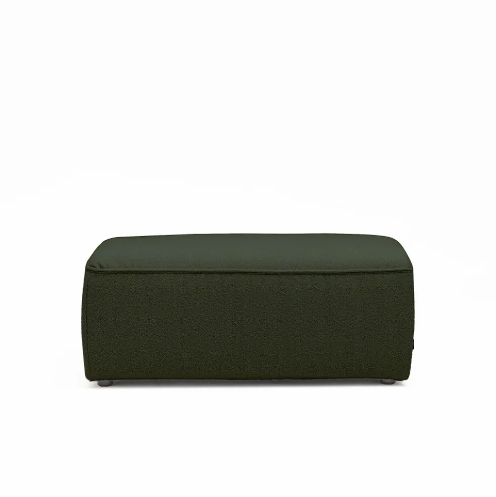 NOOR Pouf pour canapé modulable en tissu bouclette