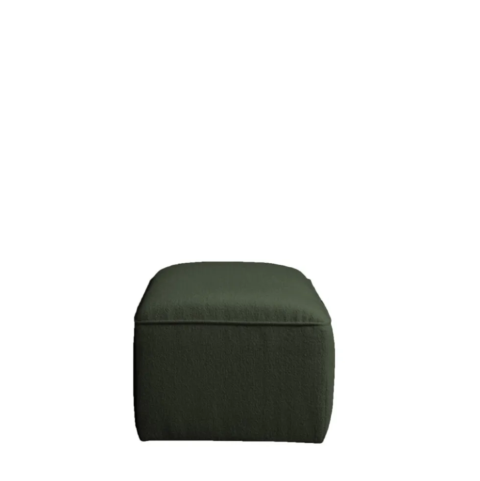 NOOR Pouf pour canapé modulable en tissu bouclette