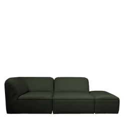 NOOR Pouf pour canapé modulable en tissu bouclette