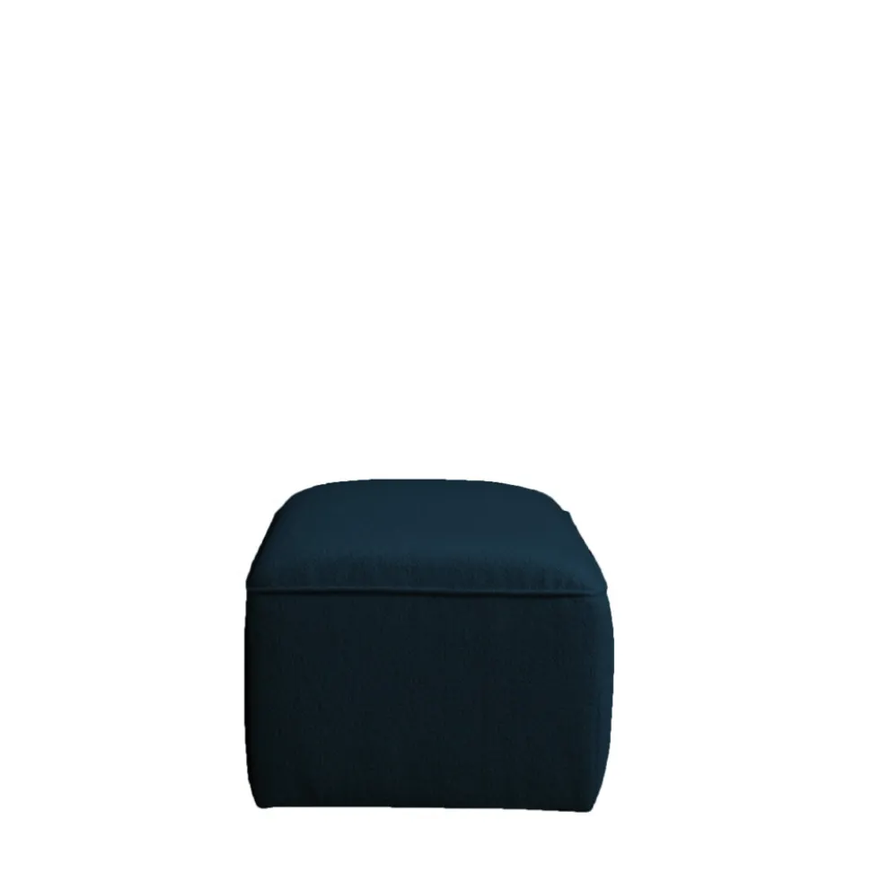 NOOR Pouf pour canapé modulable en tissu bouclette