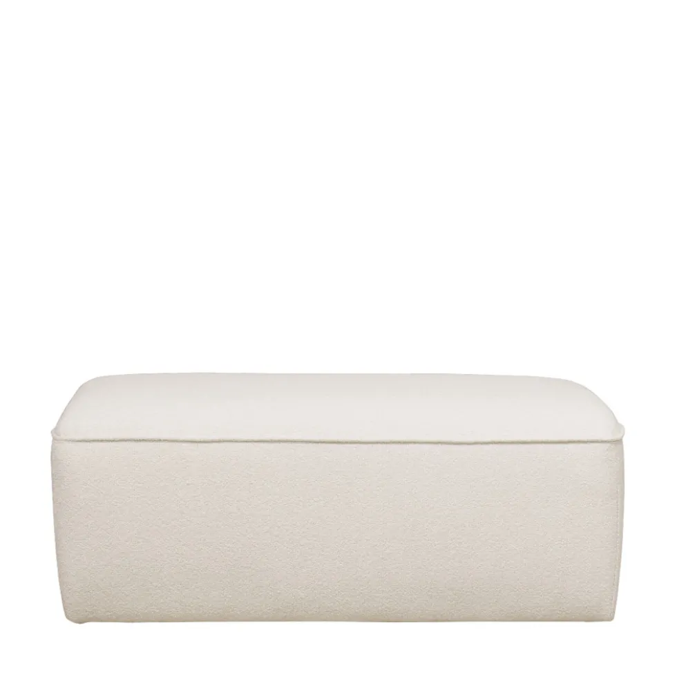 NOOR Pouf pour canapé modulable en tissu bouclette
