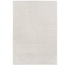 NORA Tapis contemporain à motif géométrique