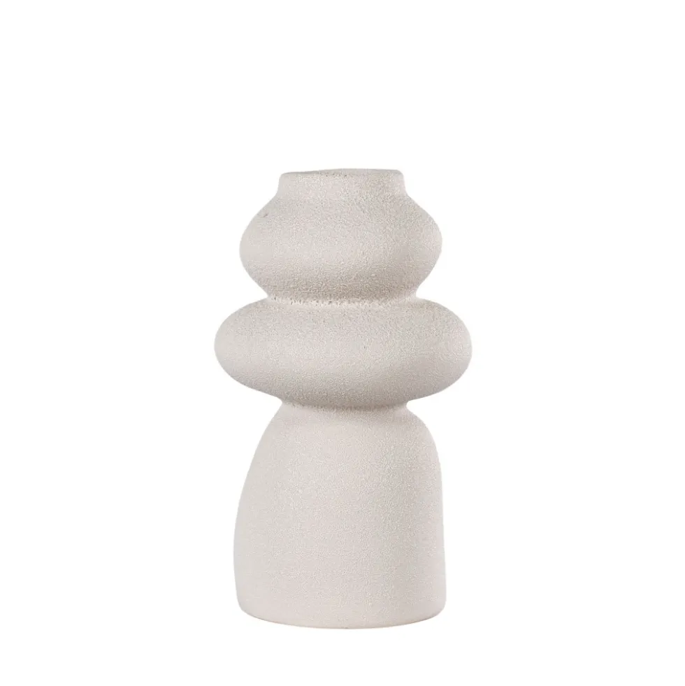 NOSARA Vase de forme organique en grès H26,5cm