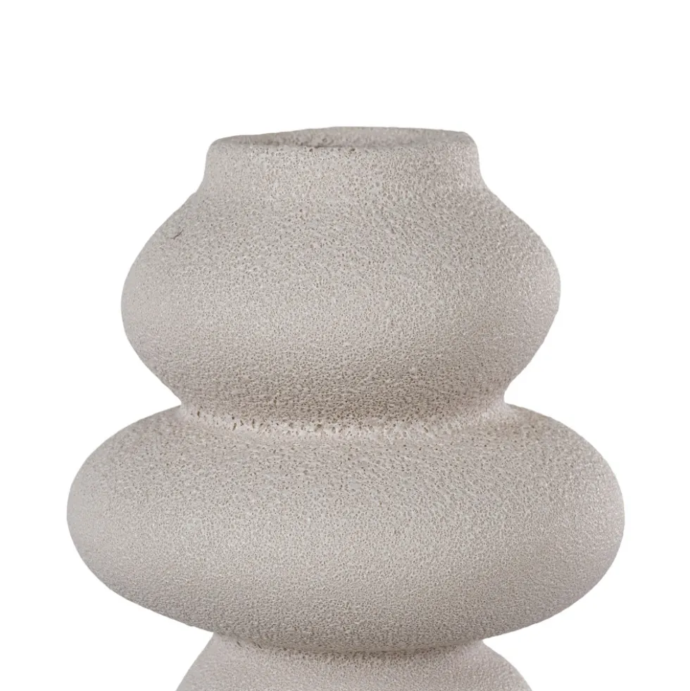 NOSARA Vase de forme organique en grès H26,5cm