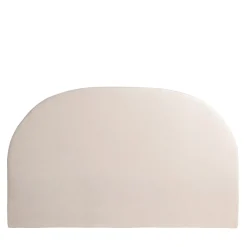 NOUSSA Tête de lit en coton et lin demi-lune L150cm