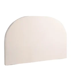 NOUSSA Tête de lit en coton et lin demi-lune L150cm