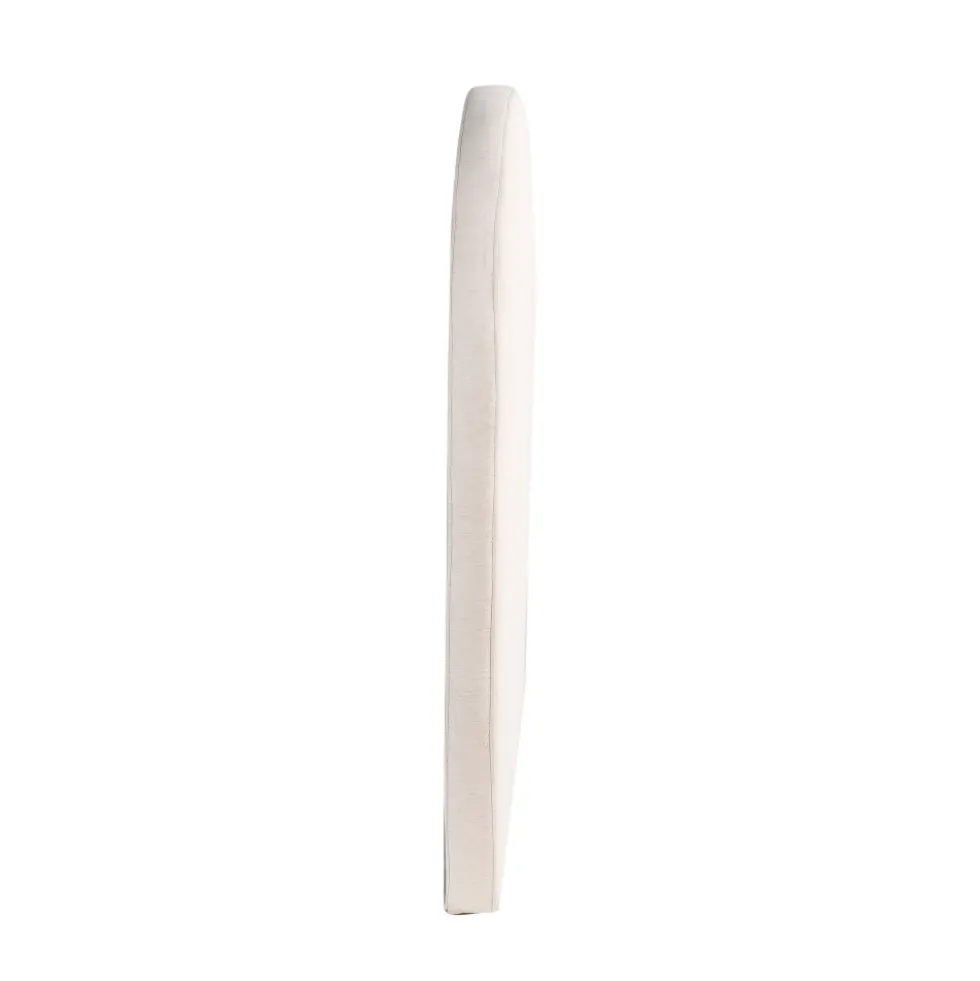 NOUSSA Tête de lit en coton et lin demi-lune L150cm