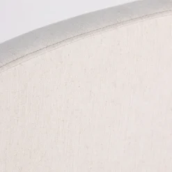 NOUSSA Tête de lit en coton et lin demi-lune L170cm