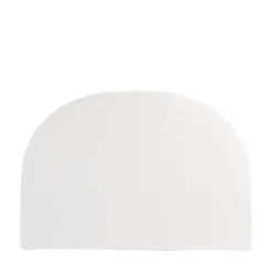 NOUSSA Tête de lit en tissu bouclette demi-lune L150cm