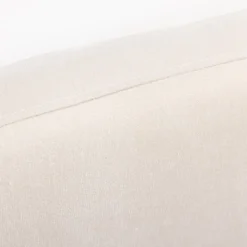 NOUSSA Tête de lit en tissu chenille demi-lune L150cm