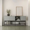 NOXA Buffet 3 portes en bois et métal L180cm