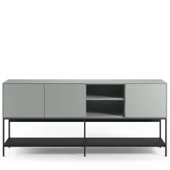 NOXA Buffet 3 portes en bois et métal L180cm