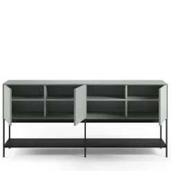 NOXA Buffet 3 portes en bois et métal L180cm