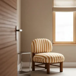 NUBO Fauteuil en tissu et bois