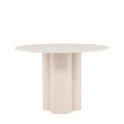 OLIVIA Table à manger 4 personnes ronde en bois