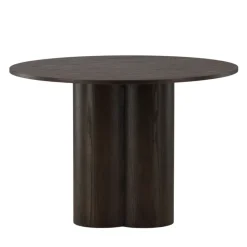 OLIVIA Table à manger 4 personnes ronde en bois