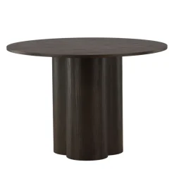 OLIVIA Table à manger 4 personnes ronde en bois
