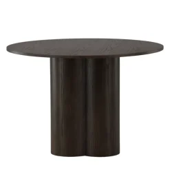 OLIVIA Table à manger 4 personnes ronde en bois