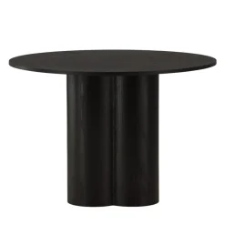 OLIVIA Table à manger 4 personnes ronde en bois