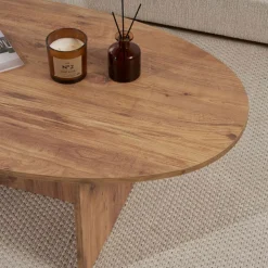 ORIS Table basse organique en bois 120x65cm