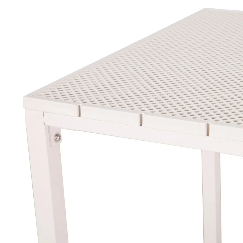 ORKA Ensemble table et chaises de jardin 4 personnes en métal