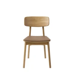 ORR Lot de 2 chaises en bois et simili