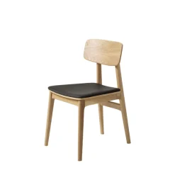 ORR Lot de 2 chaises en bois et simili