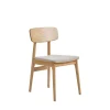 ORR Lot de 2 chaises en tissu et bois