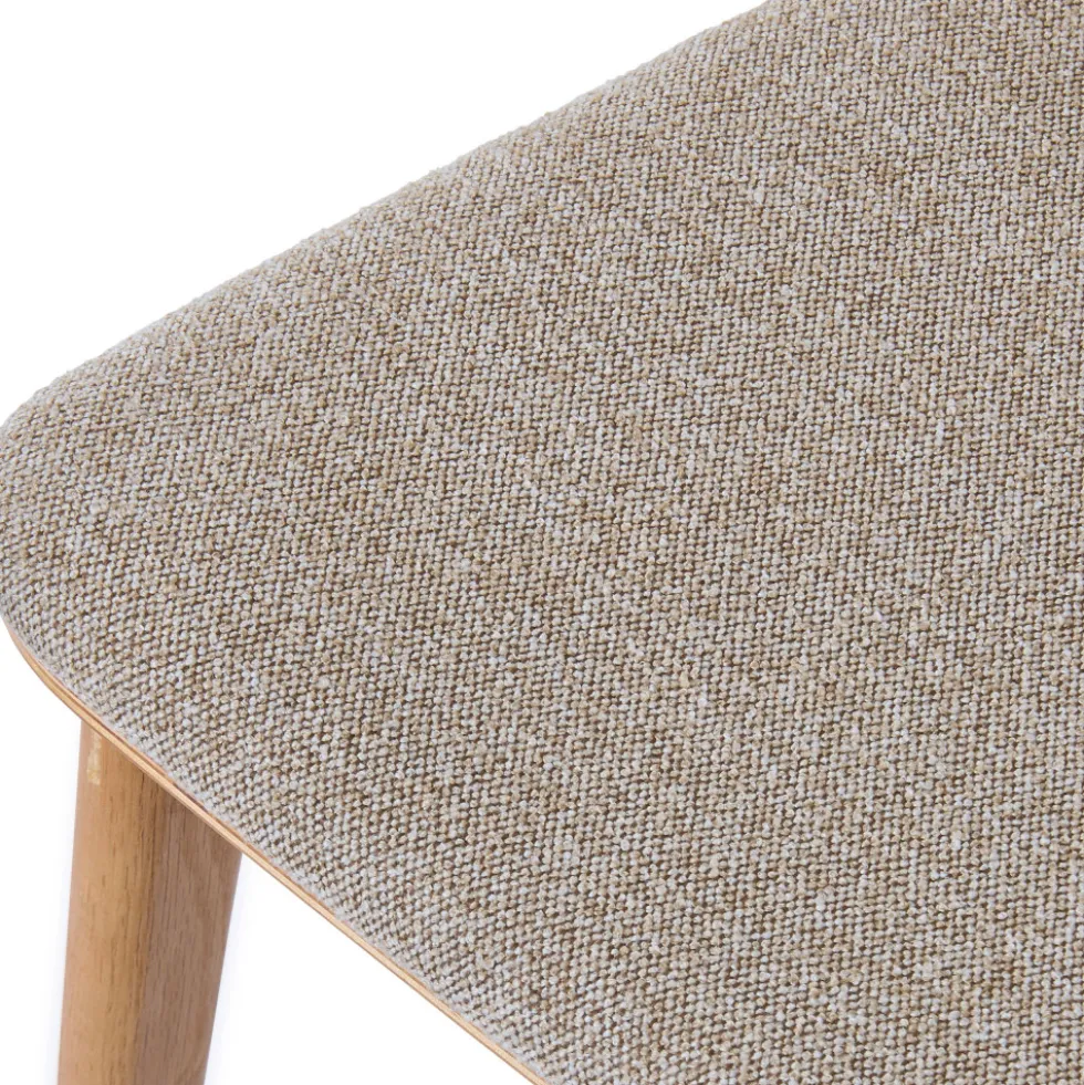 ORR Lot de 2 chaises en tissu et bois