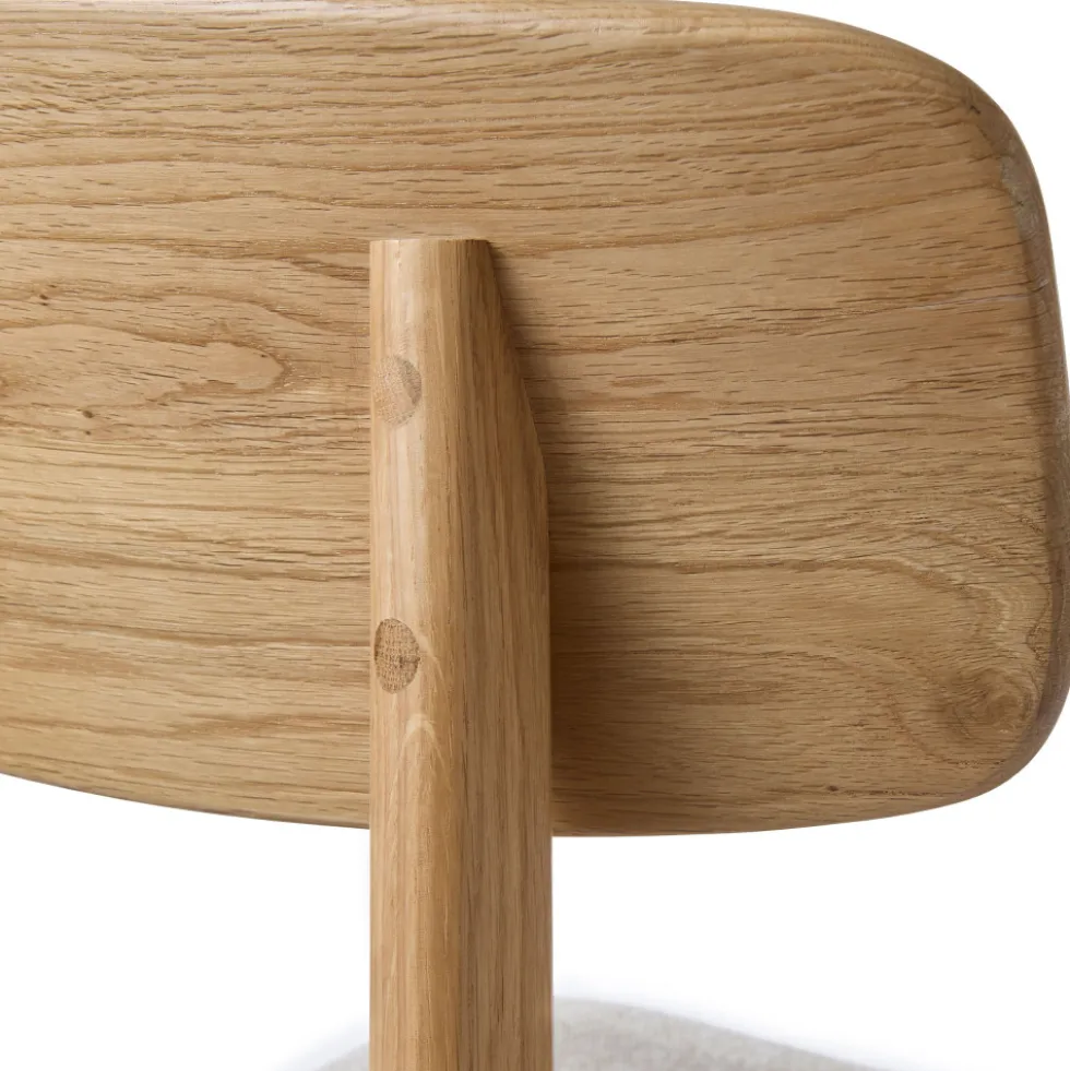 ORR Lot de 2 chaises en tissu et bois