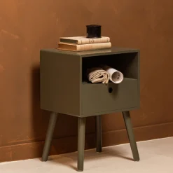 OZZY Table de chevet 1 tiroir, 1 niche en bois